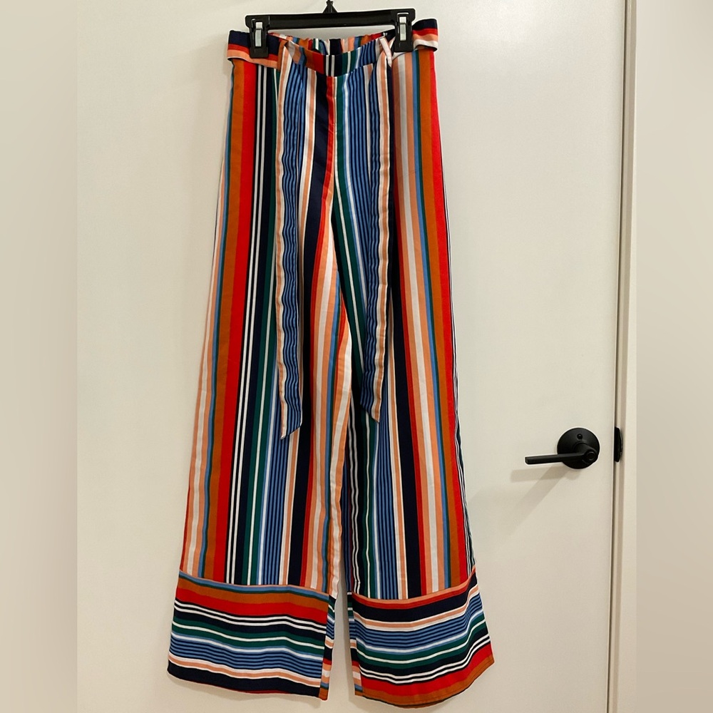 Derek Heart Multicolor Striped Wide Leg Pants